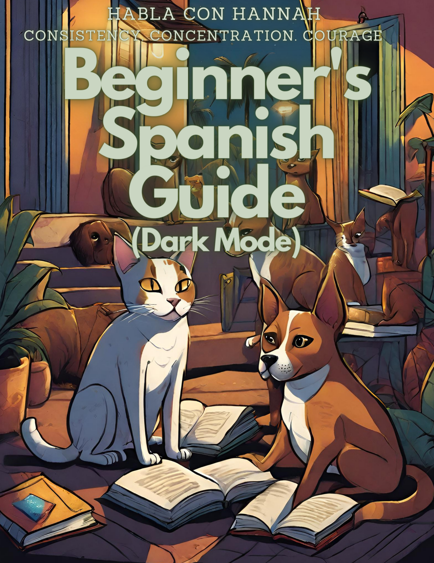 Beginner's Spanish Guide (Dark Mode), eBook